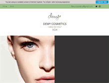 Tablet Screenshot of dewycosmetics.com